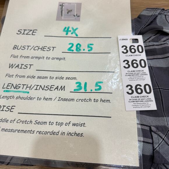 TORRID Challis Button Down Long Sleeve Shirt Plus Size 4X Grey White Light Aqua - Picture 9 of 10